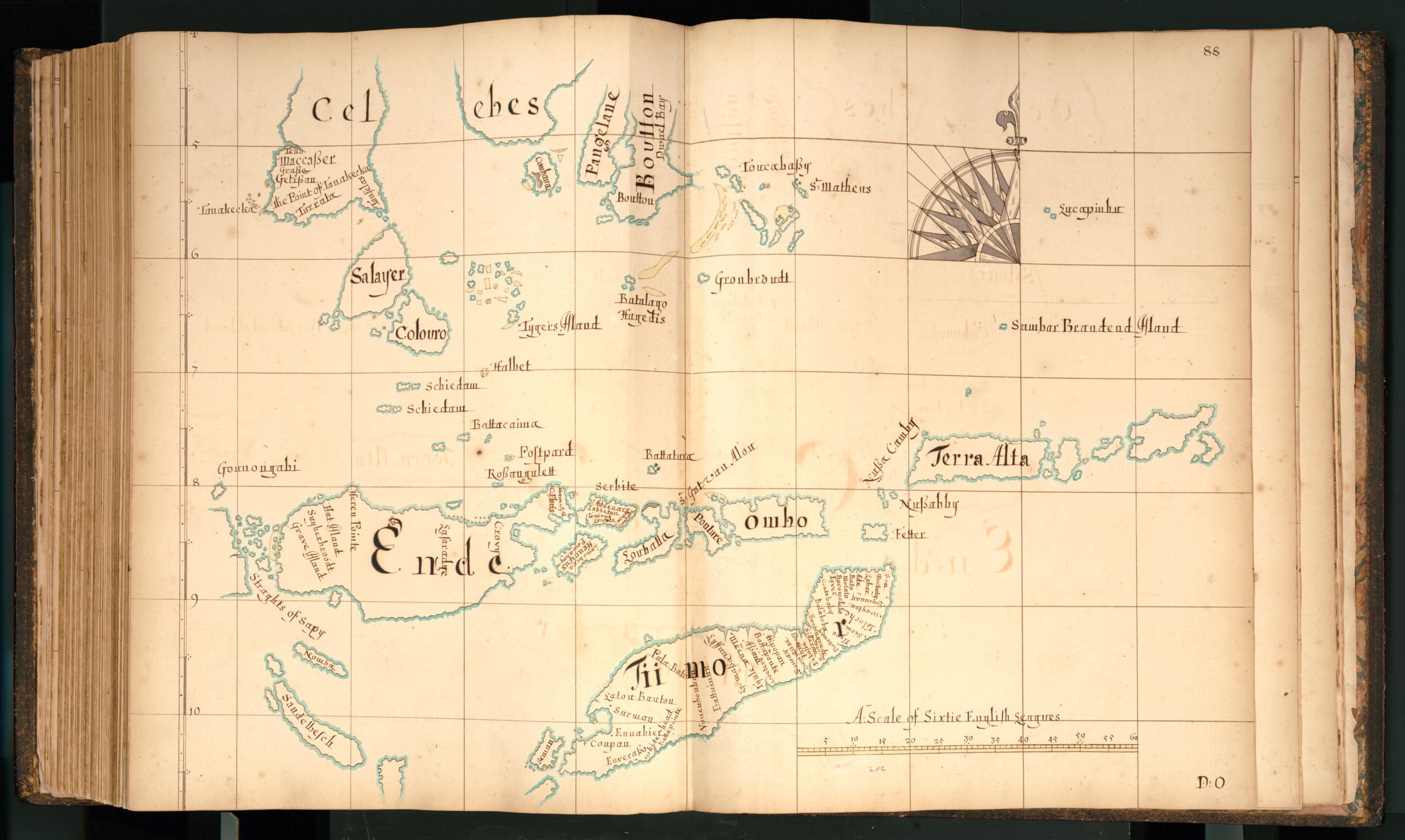 This old map of 88) Celebes, Ende, Tiimor from Buccaneer Atlas from 1690 was created by William Hacke in 1690