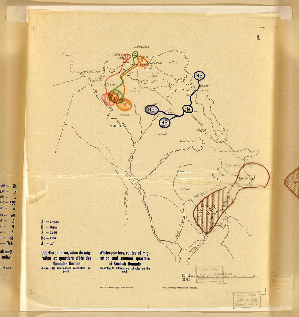 Sheet 8b: Overlay 1 from Question De La Frontière Entre La Turquie Et L&
