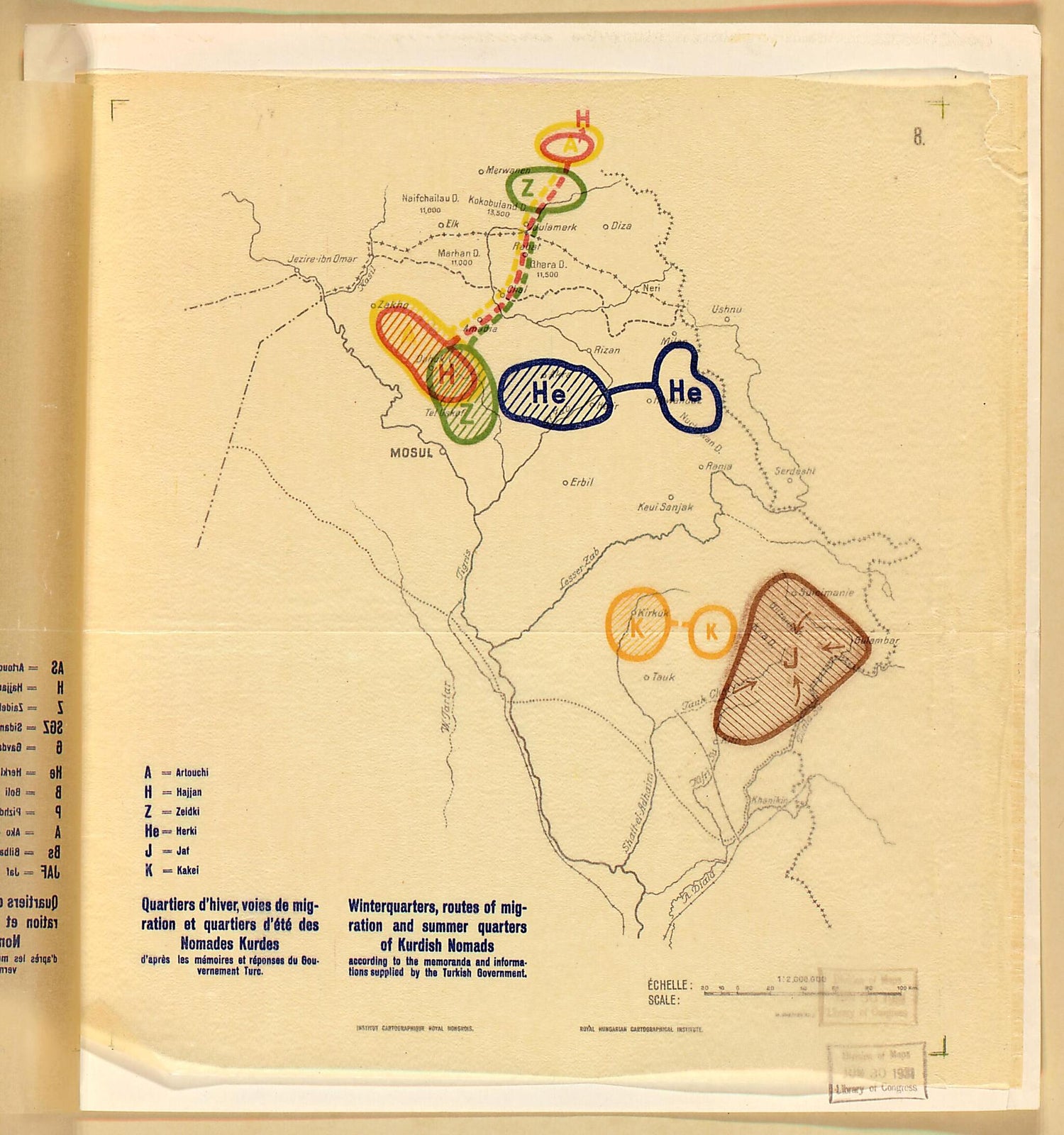 This old map of Sheet 8d: Overlay 3 from Question De La Frontière Entre La Turquie Et L&