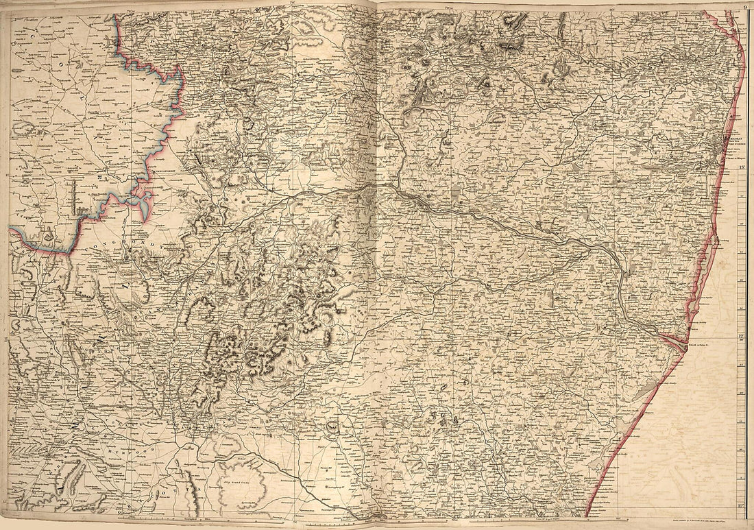 This old map of Plate 9 from Arrowsmith&