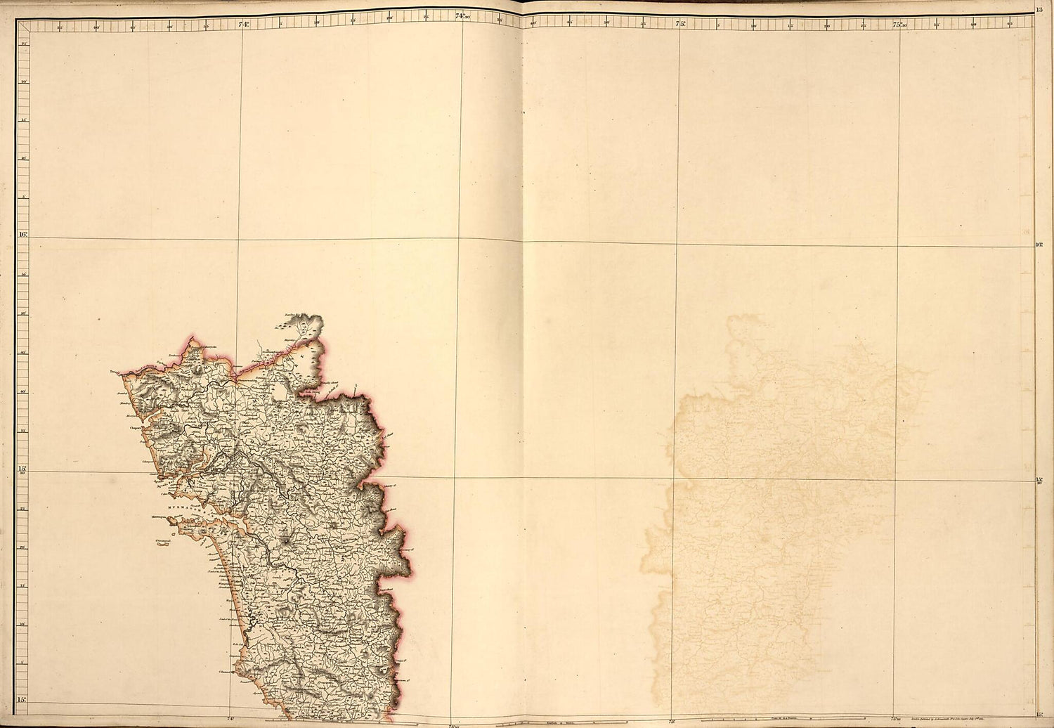 This old map of Plate 13 from Arrowsmith&