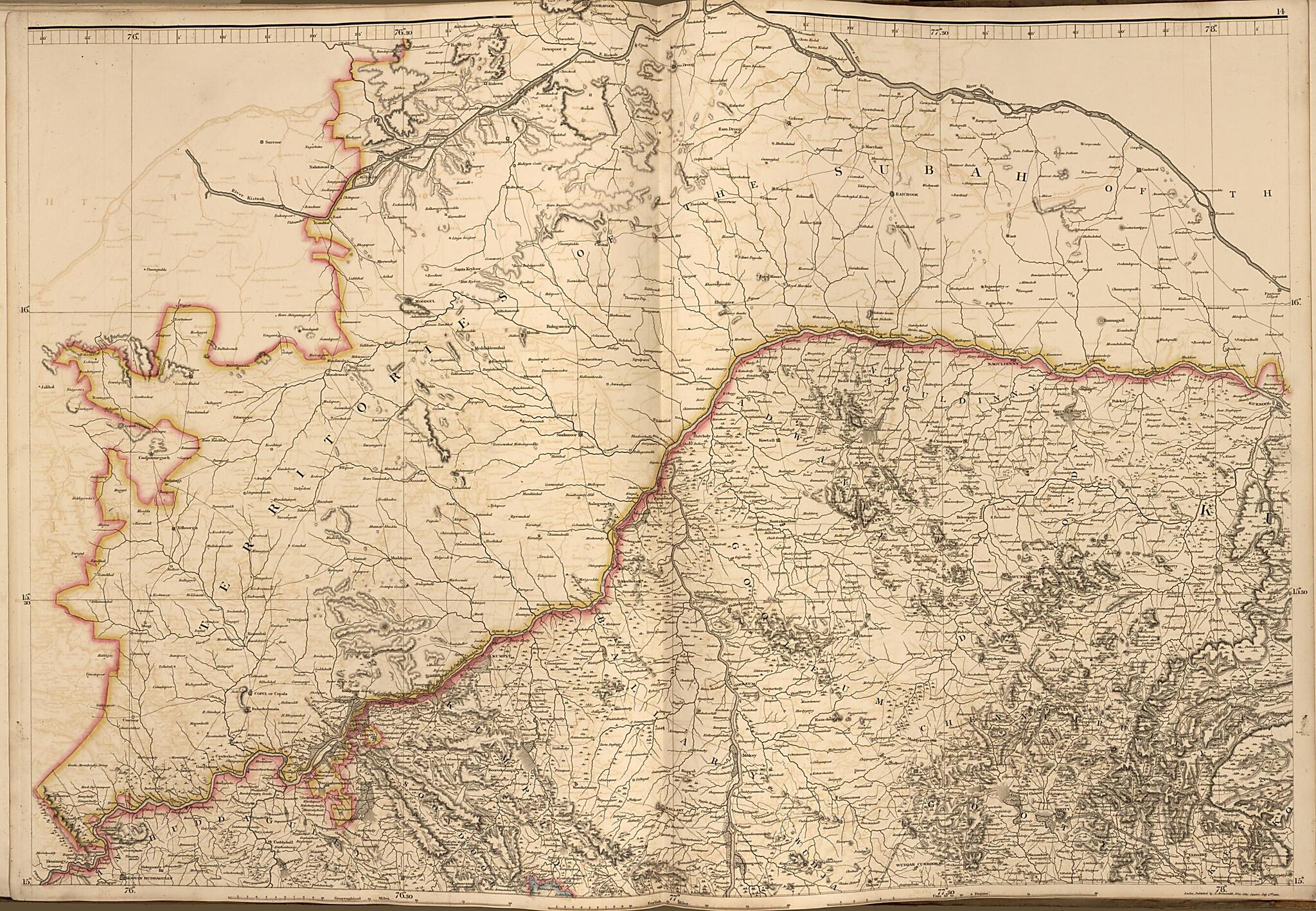 This old map of Plate 14 from Arrowsmith&