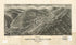 Aero View of North Fork and Town of Clark, West Virginia 1911 by Relic Map Company