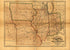 Indiana, Illinois, Missouri & Iowa With Parts of Adjoining States in 1858 by Relic Map Company