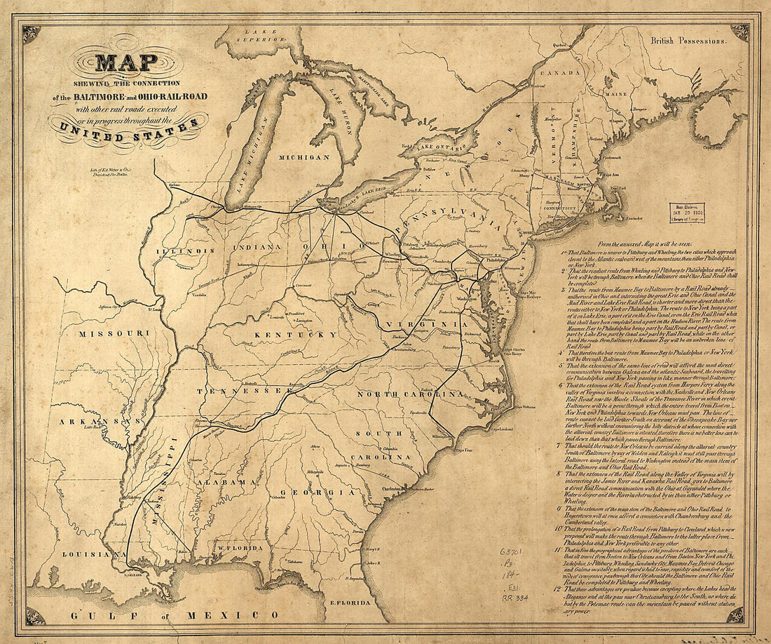 This old map of Rail-Road With Other Rail Roads Executed Or In Progress Throughout the United States from 1840 was created by  Edward Weber & Co in 1840