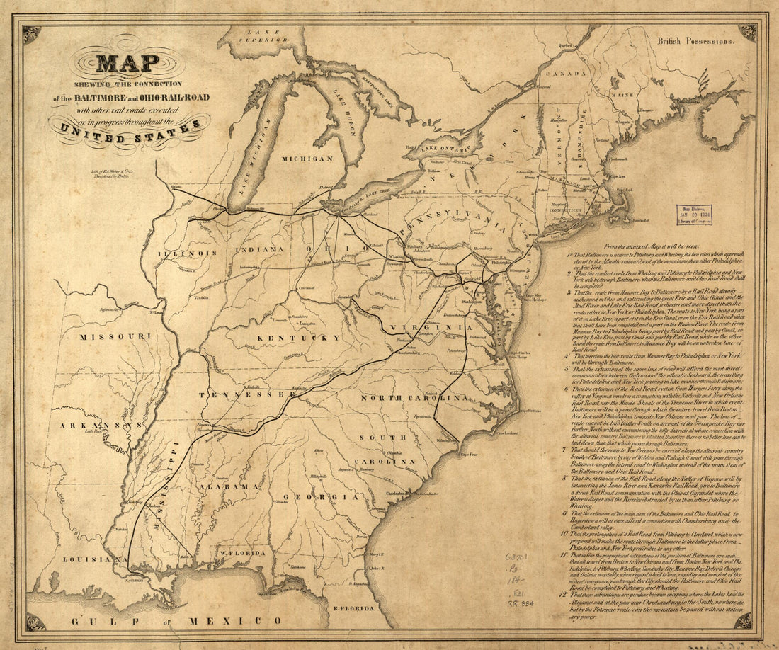 This old map of Rail-Road With Other Rail Roads Executed Or In Progress Throughout the United States from 1840 was created by  Edward Weber &amp; Co in 1840