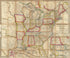 A New Map of the United States. Upon Which Are Delineated Its Vast Works of Internal Communication, Routes Across the Continent &c. Showing Also Canada and the Island of Cuba 1851 by Relic Map Company