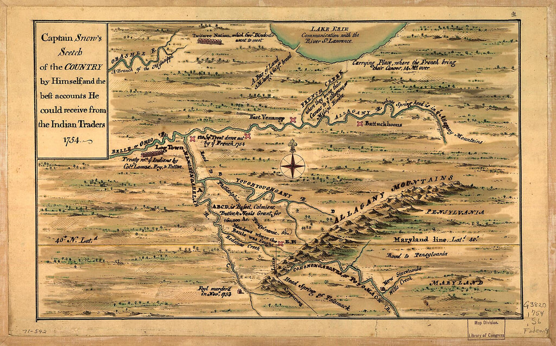 This old map of Captain Snow&