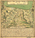 Plan of Fort William Henry and Camp at Lake George 1755 by Relic Map Company