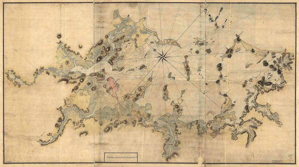 Boston Harbour, With the Surroundings, &amp;c 1770 by Relic Map Company