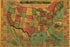 The American Union Railroad Map of the United States, British Possessions. West Indies, Mexico, and Central America in 1874 by Relic Map Company