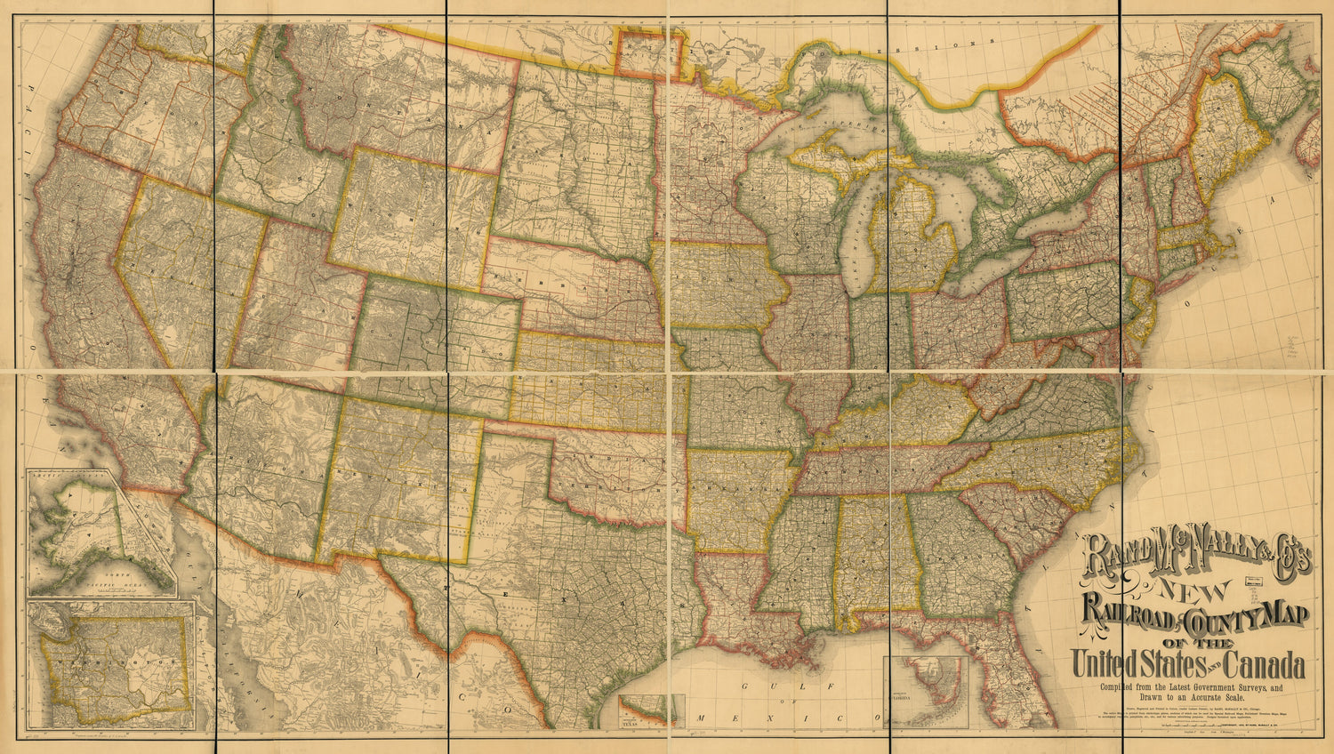 This old map of Rand McNally &amp; Co&