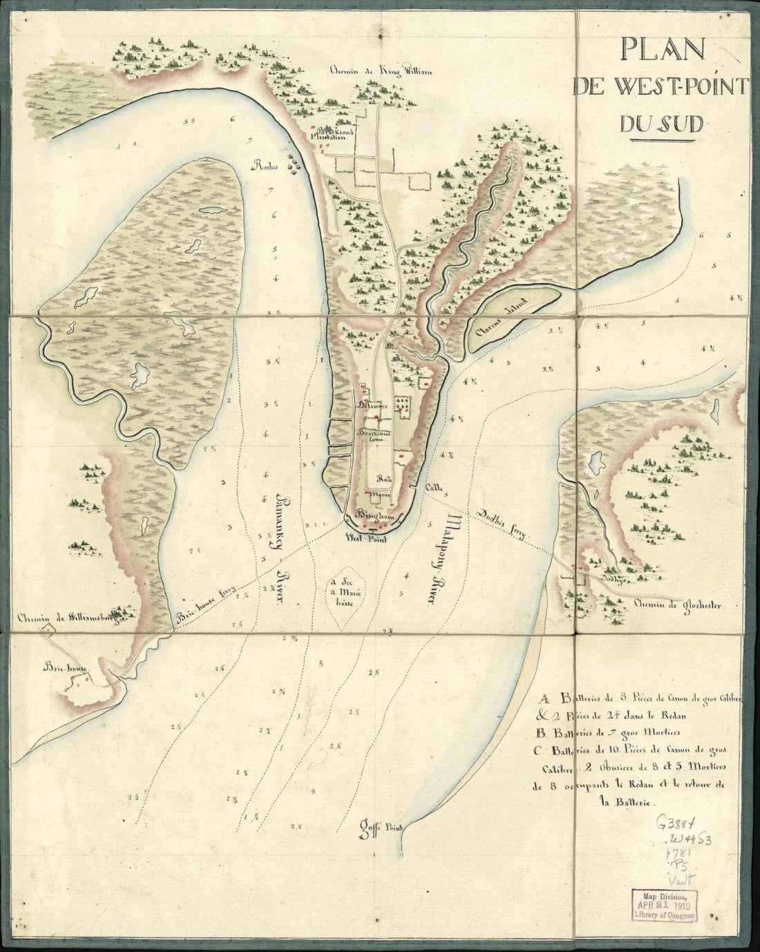 This old map of Point Du Sud from 1781 was created by  in 1781
