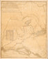 Rough Sketch of the Country from Lake Champlain and the River Sorell Extending to the Eastward As Far As the River St. Francois and the Cohos On the Connecticut, Shewing the March of 21 Officers & Canadians In October and November 1780 Under the Comma... by Relic Map Company