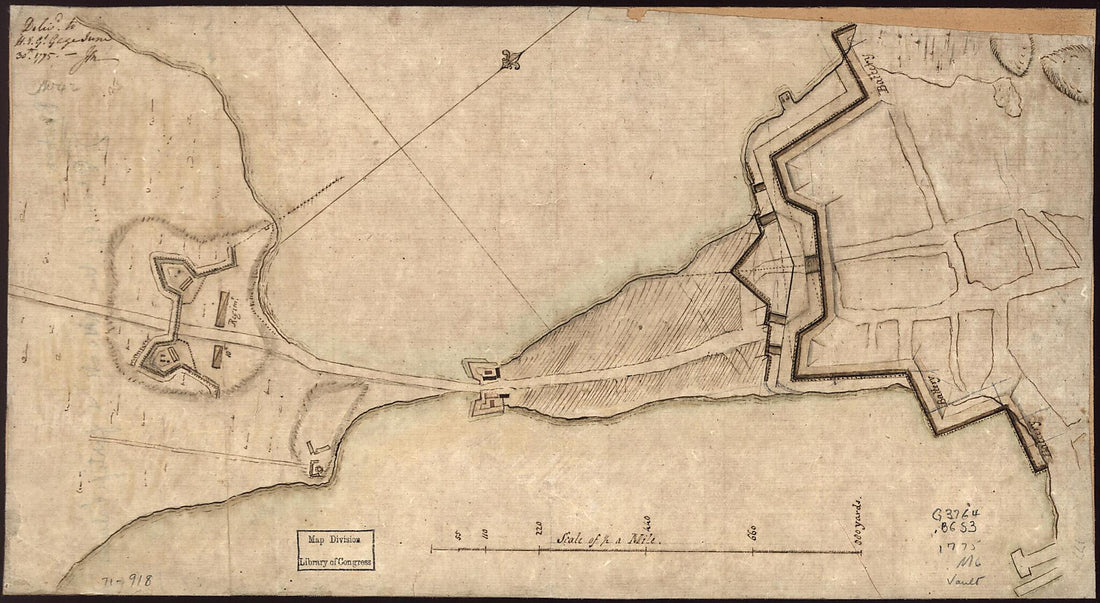 This old map of -J.M from 1775 was created by John Montrésor in 1775