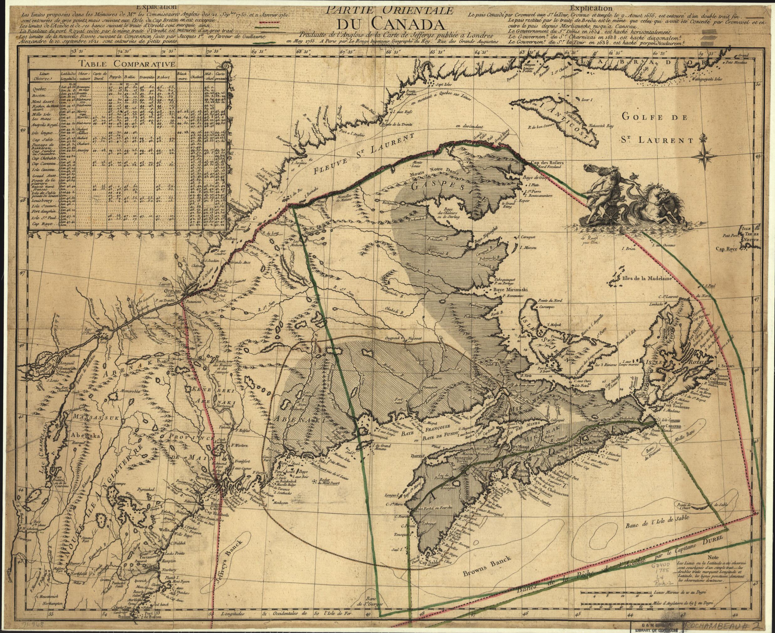 This old map of Partie Orientale Du Canada, Traduitte De L&