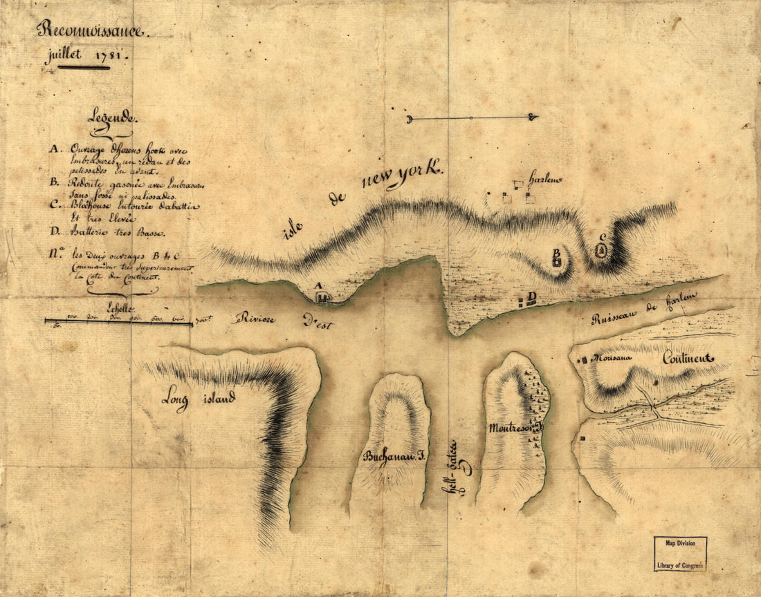 This old map of Reconnoissance, Juillet from 1781 was created by  in 1781