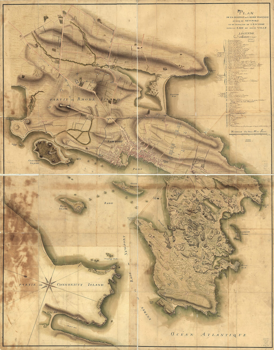 This old map of Plan De La Position De L&