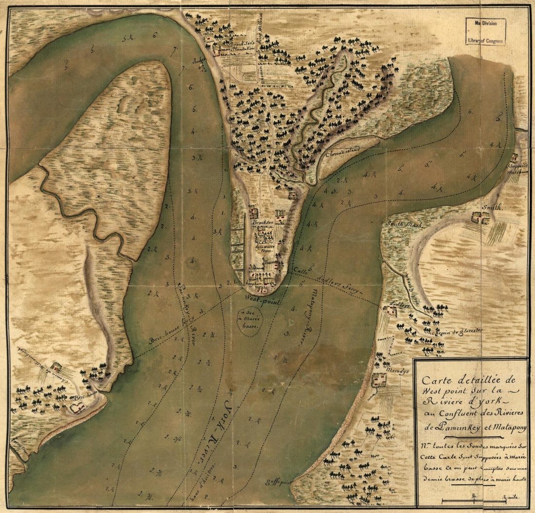 This old map of Carte Detaillée De West Point Sur La Rivière D&