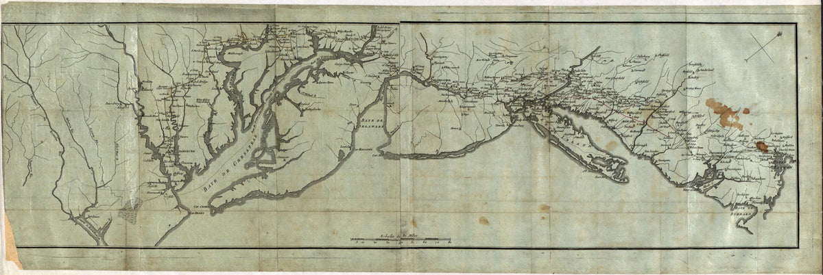 Town à Boston 1787 by Relic Map Company