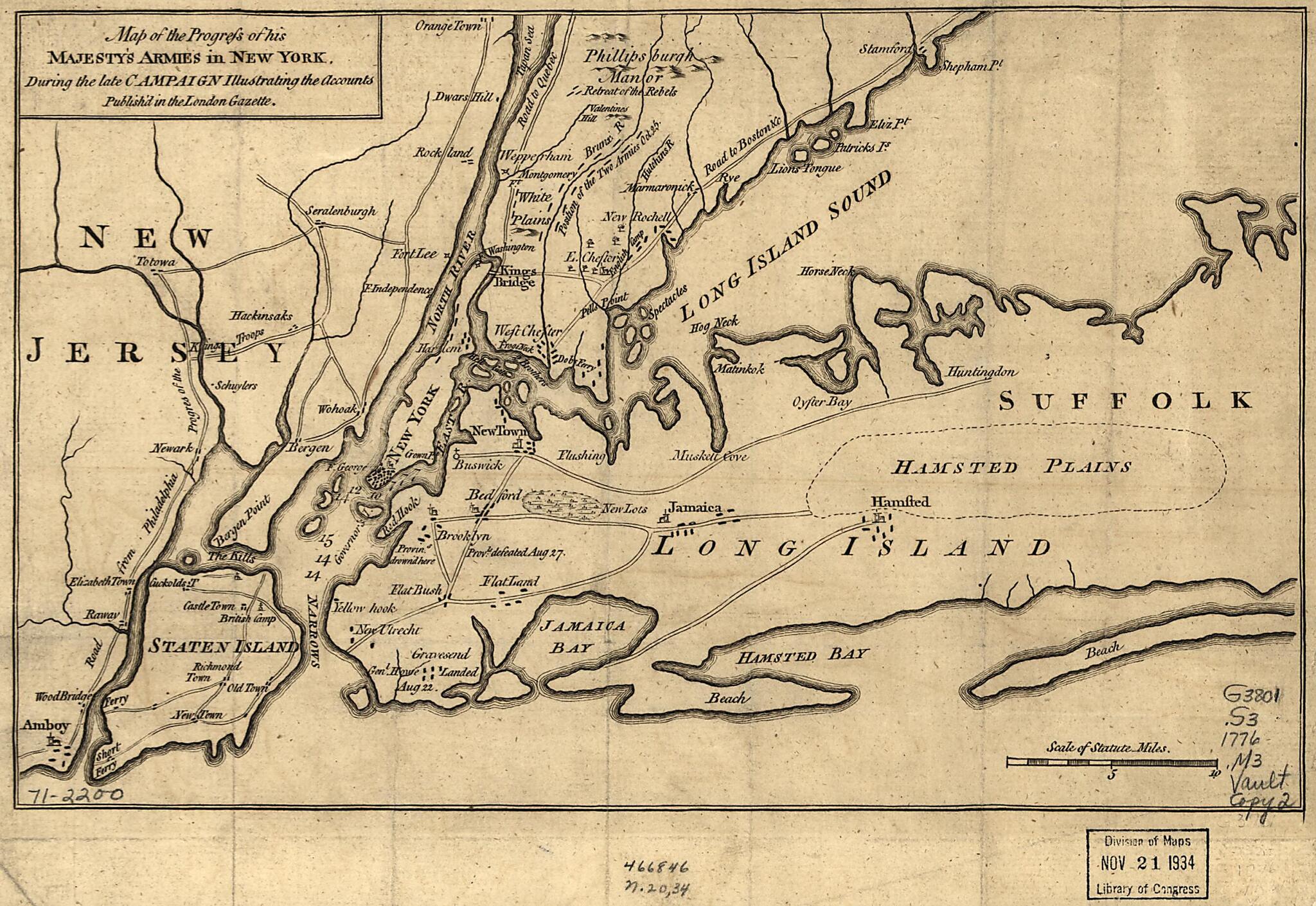 This old map of Map of the Progress of His Majesty&