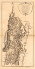 A Map of the Country In Which the Army Under Lt. General Burgoyne Acted In the Campaign of 1777, Shewing the Marches of the Army & the Places of the Principal Actions 1780 by Relic Map Company