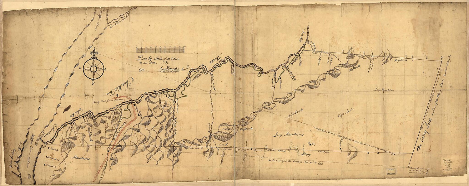 This old map of Draft of the Lands Disputed by Philipse Patent Against Beekmans &amp; Rambaults from 1753 was created by Jona Hampton in 1753