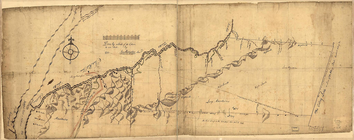 Draft of the Lands Disputed by Philipse Patent Against Beekmans &amp; Rambaults in 1753 by Relic Map Company