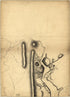 Part of a Map of the Hudson Highlands Showing Forts Clinton and Montgomery in 1777 by Relic Map Company