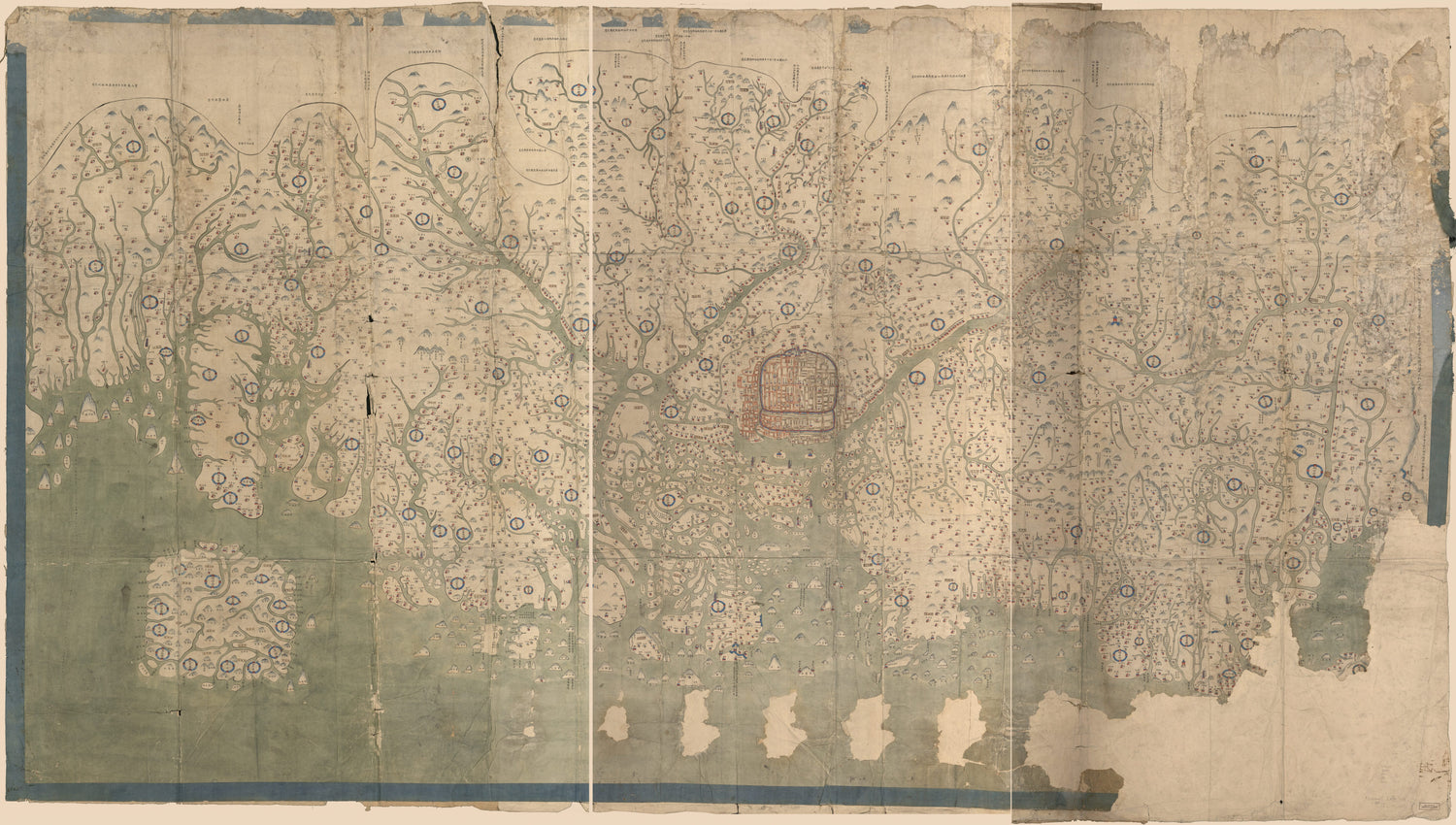 This old map of Guangdong Tong Sheng Shui Dao Tu (廣東通省水道圖, Map of the Waterways In Guangdong Province) from 1815 was created by Arthur W. (Arthur William) Hummel in 1815