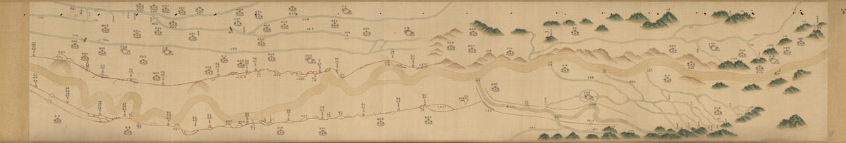 豫省黃河全圖, Map of the Yellow River In Henan Province in 1742 by Relic Map Company