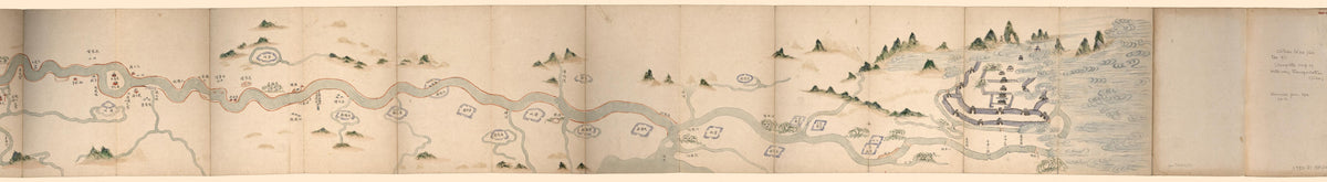 全漕運道圖 /, Map of the Grand Canal Water Course in 1884 by Relic Map Company