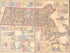 Topographical Map of the State of Massachusetts in 1861 by Relic Map Company