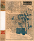 Wichitas, Kiowas, Comanches and Apaches, Oklahoma Territory 1890 by Relic Map Company