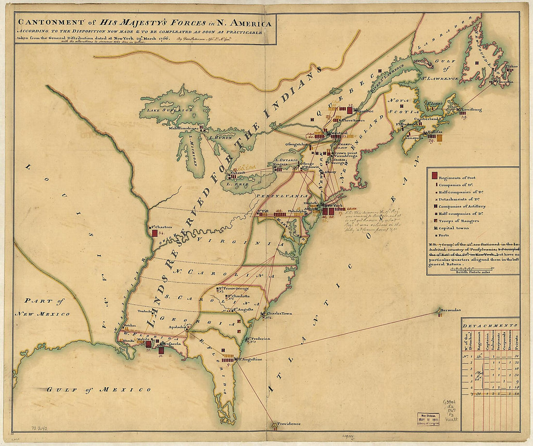 This old map of Cantonment of His Majesty&