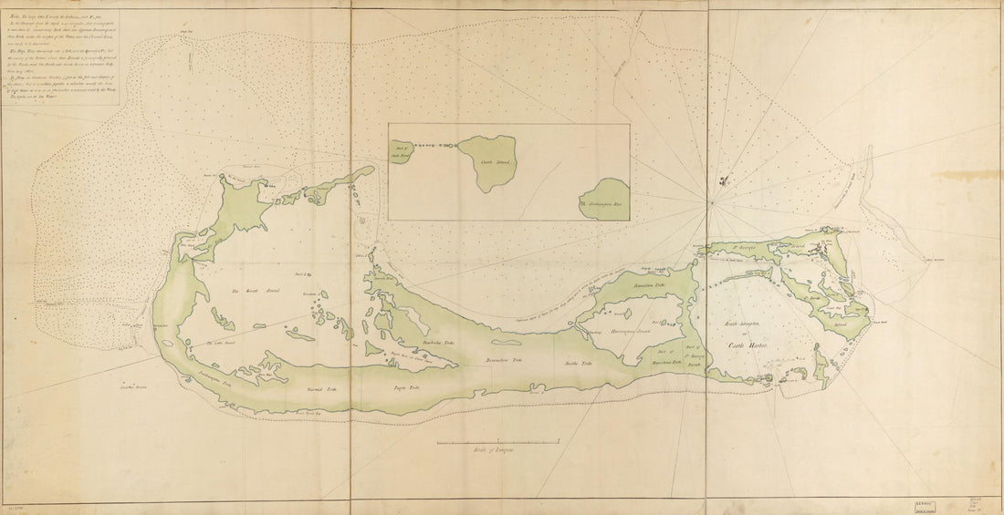 This old map of Bermuda Islands from 1760 was created by  in 1760