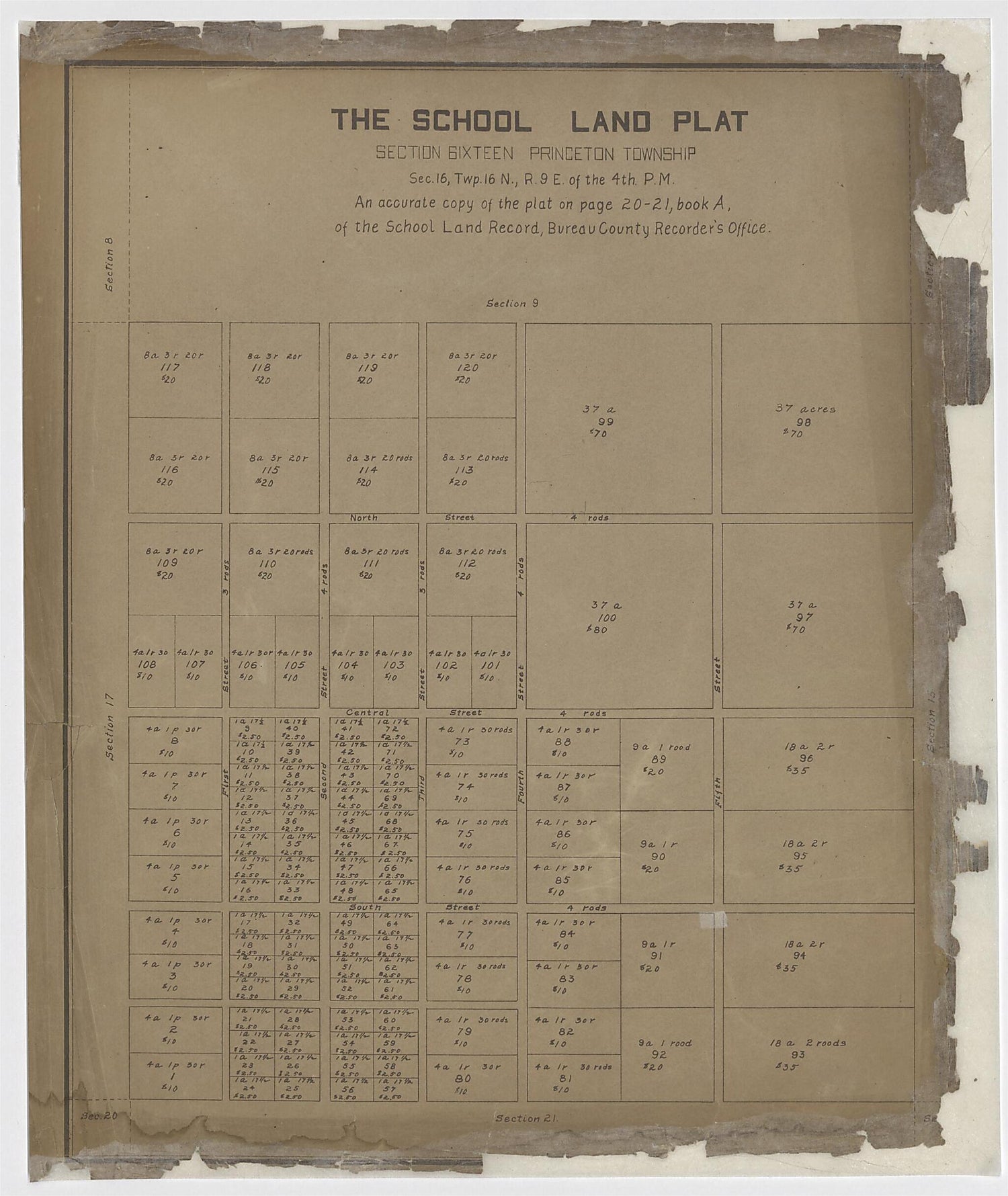 This old map of Image 23 of 20th Century Atlas of Bureau County, Illinois from Atlas of Bureau County, Illinois from 1905 was created by  Middle-West Publishing Co in 1905