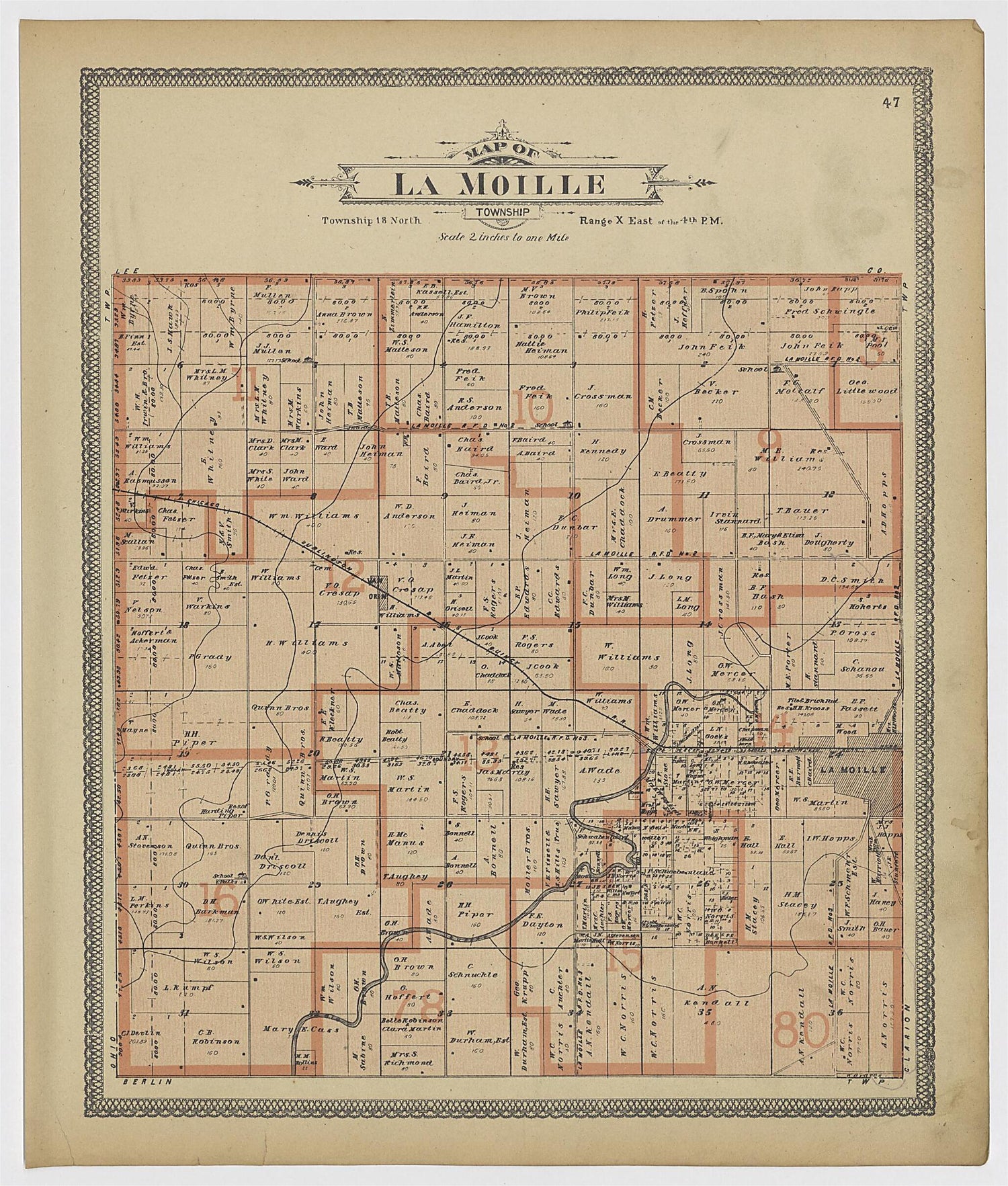 This old map of Image 27 of 20th Century Atlas of Bureau County, Illinois from Atlas of Bureau County, Illinois from 1905 was created by  Middle-West Publishing Co in 1905