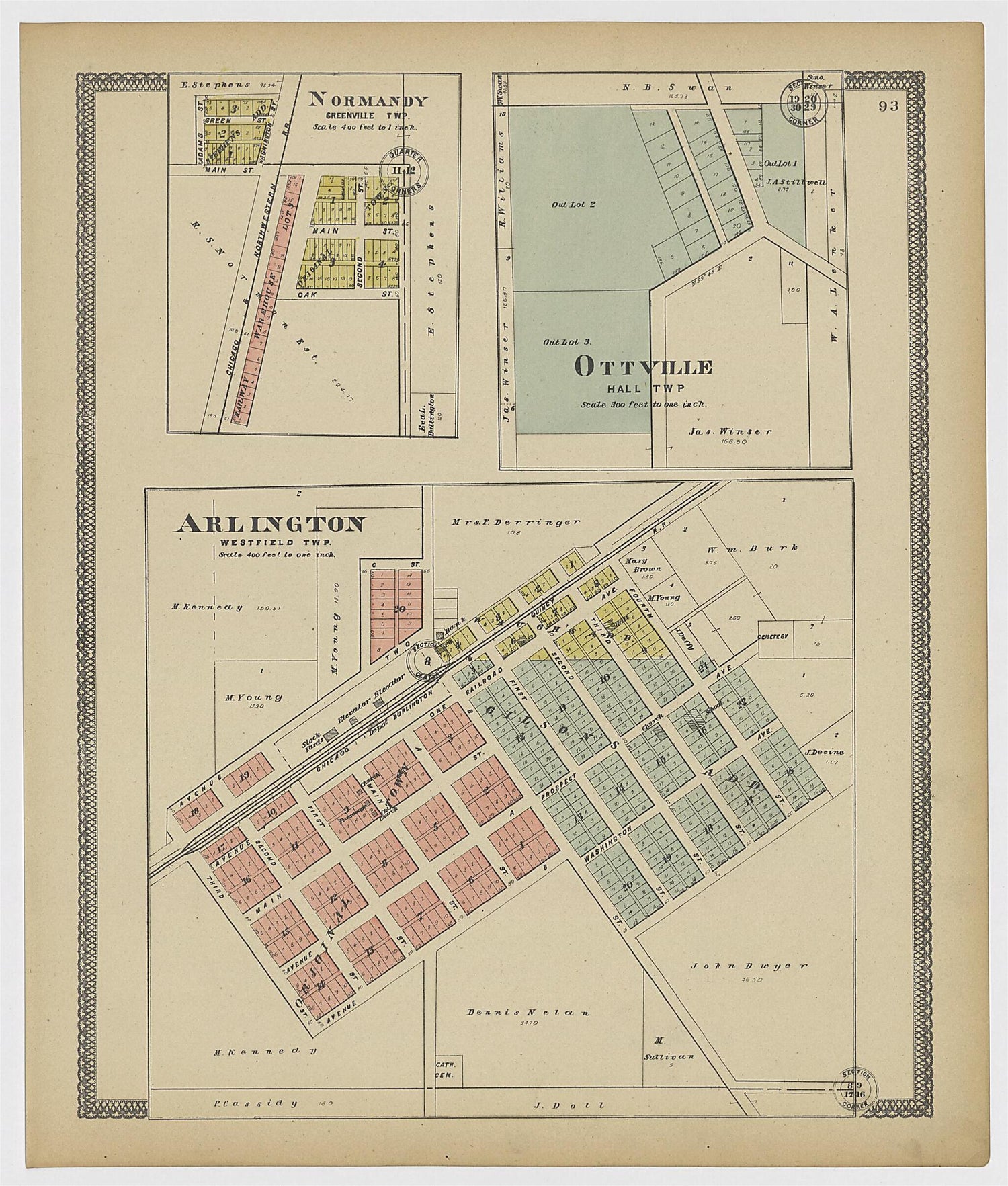 This old map of Image 44 of 20th Century Atlas of Bureau County, Illinois from Atlas of Bureau County, Illinois from 1905 was created by  Middle-West Publishing Co in 1905