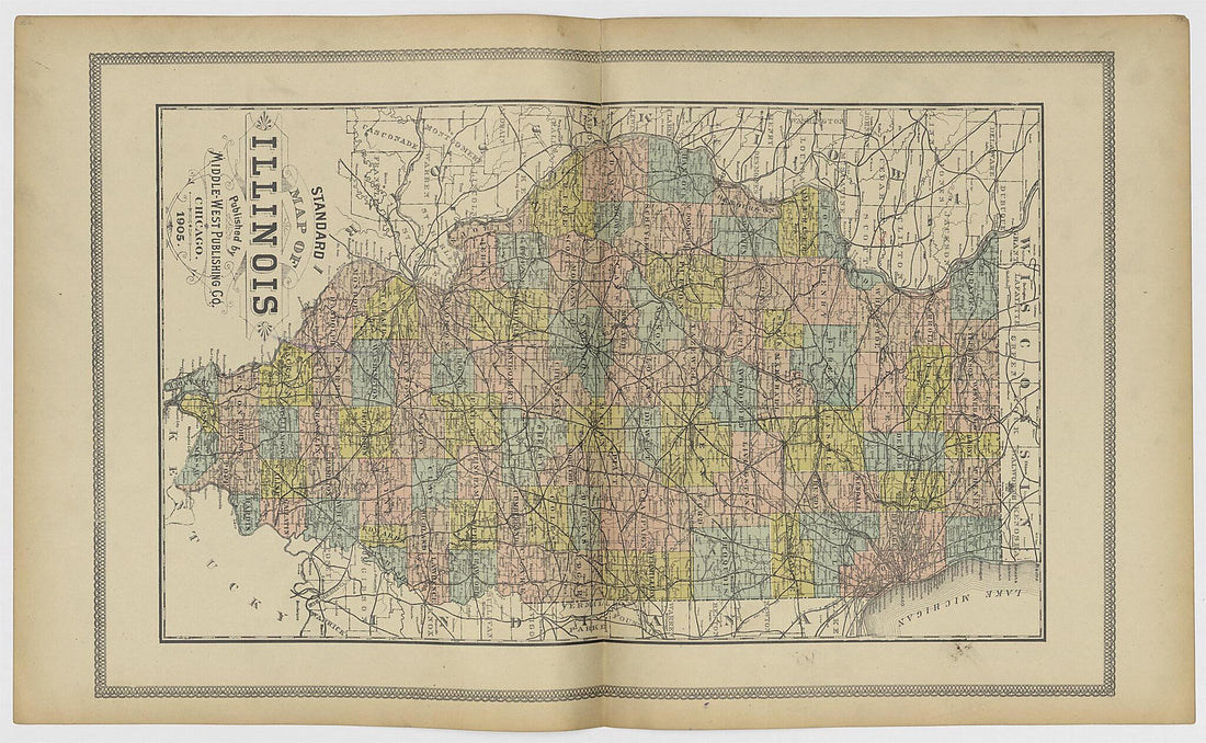 This old map of Image 47 of 20th Century Atlas of Bureau County, Illinois from Atlas of Bureau County, Illinois from 1905 was created by  Middle-West Publishing Co in 1905