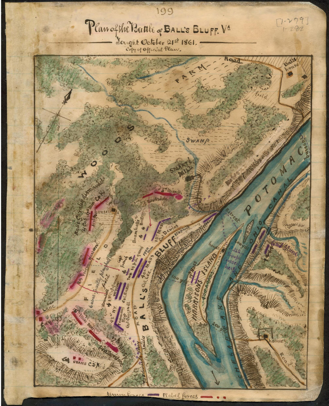 This old map of Plan of the Battle of Ball&