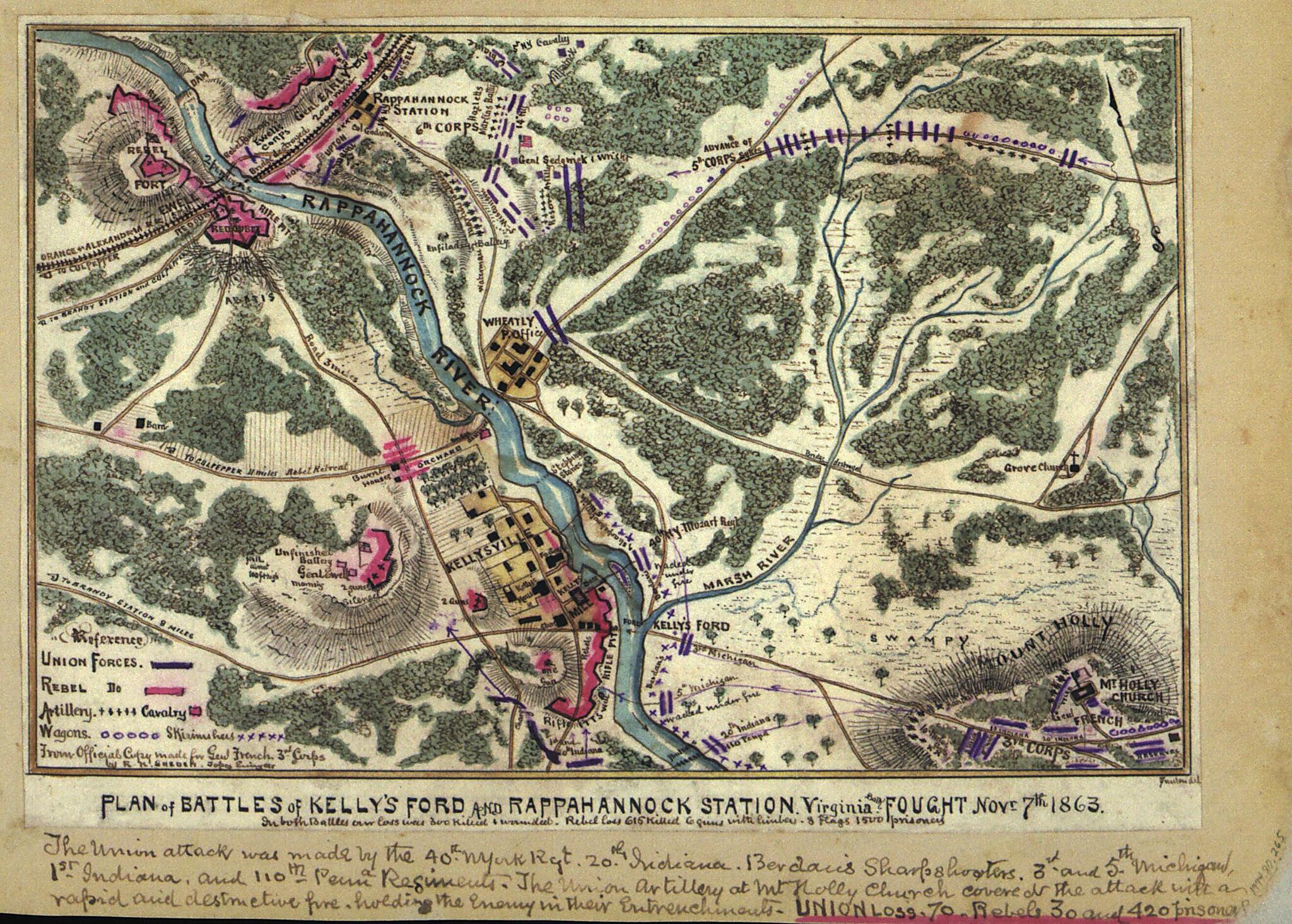 This old map of Plan of Battles of Kelly&