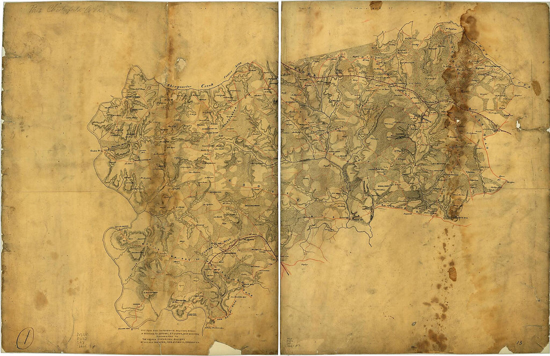 This old map of Part of Chesterfield County, Va from 1864 was created by  Confederate States of America. Army. Dept. Of Northern Virginia. Chief Engineer&