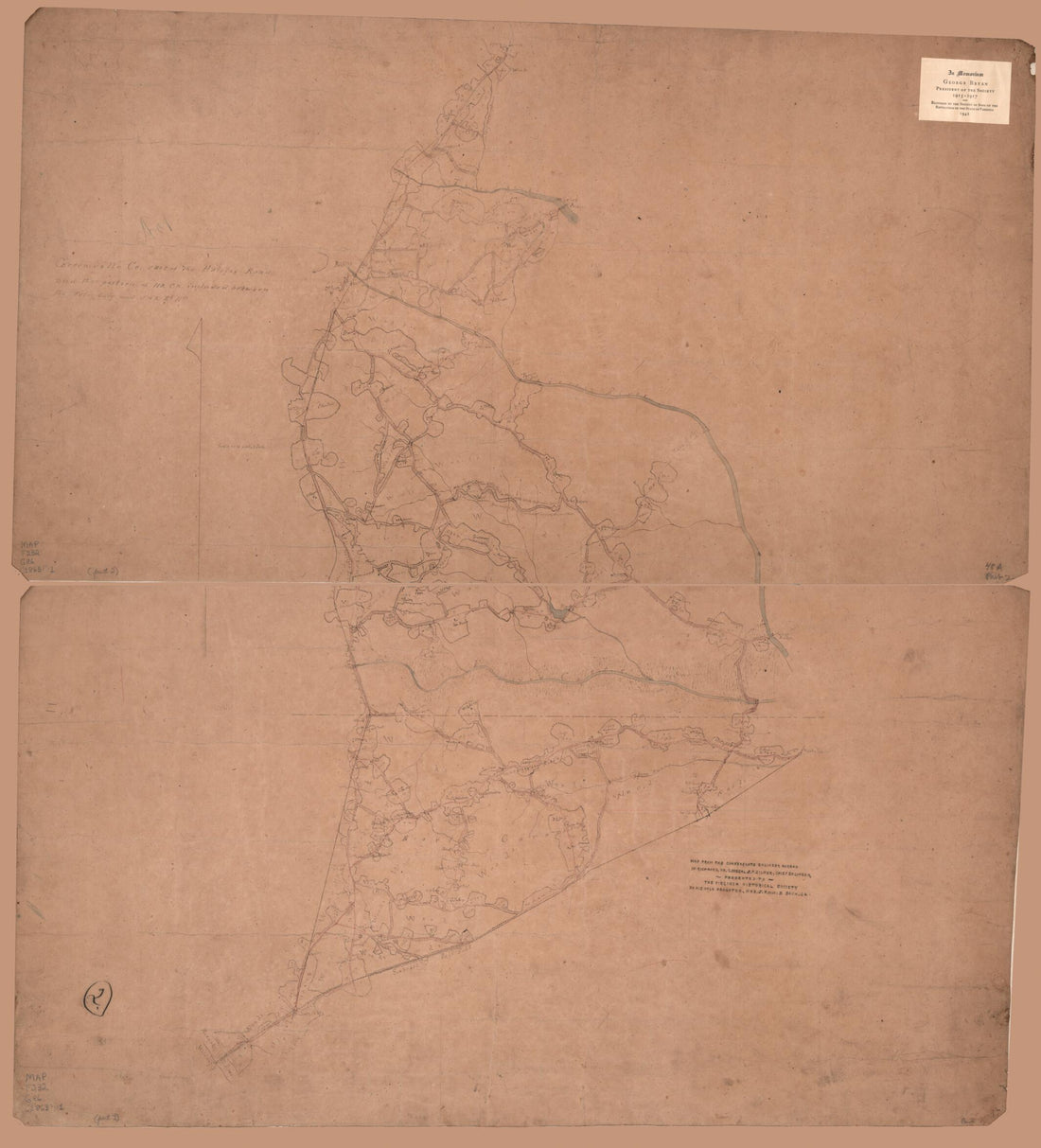 This old map of Greensville Co. East of the Halifax Road and That Portion of No. Ca. Included Between the Petersburg and S.&amp; R. Rl. Rds from 1863 was created by  Confederate States of America. Army. Dept. Of Northern Virginia. Chief Engineer&