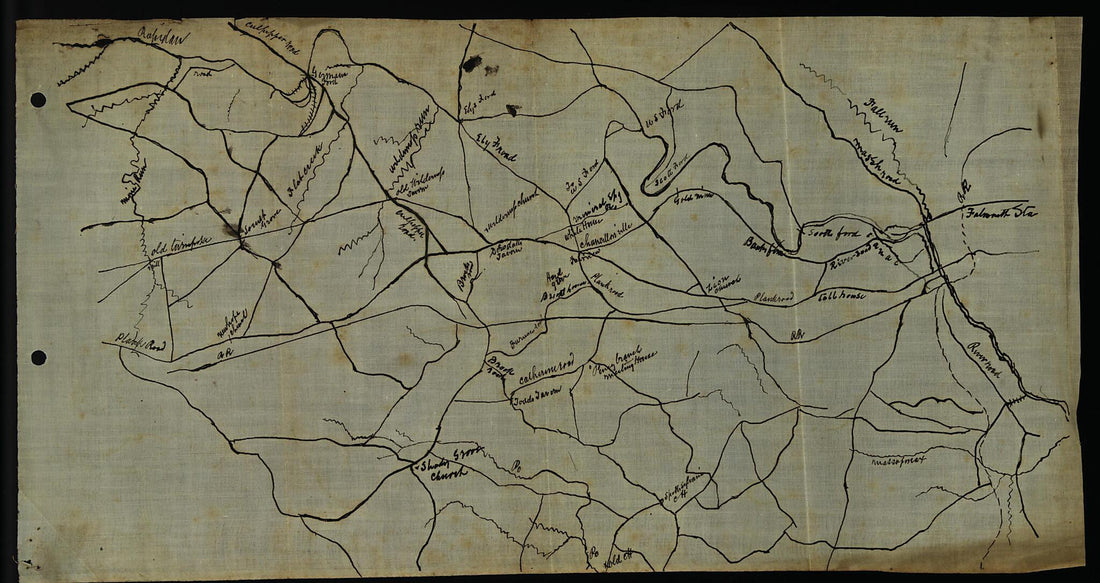 This old map of Map of the Vicinity of Chancellorsville, Va. from 1863 was created by  in 1863