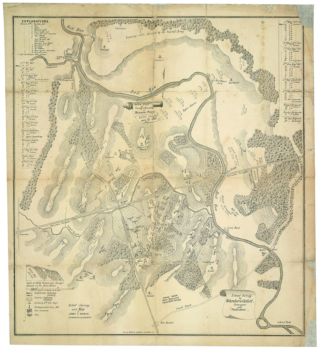 This old map of Battle Field of Young&