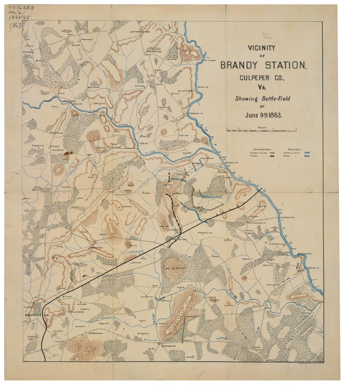 Field of June 9th 1863 by Relic Map Company