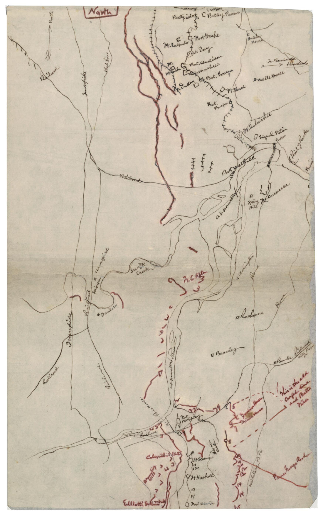 This old map of Swift Creek Area, Chesterfield and Prince George Counties, Virginia from 1800 was created by Normand Smith in 1800